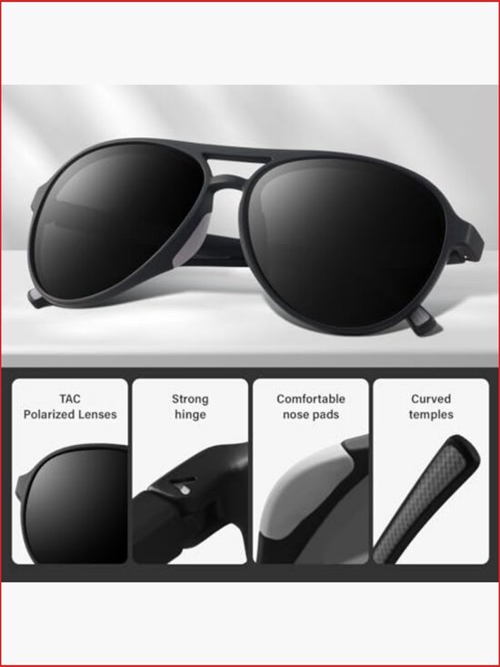 UV400 Polarized Aviator Sunglasses for Women Men Sport Style main image 7